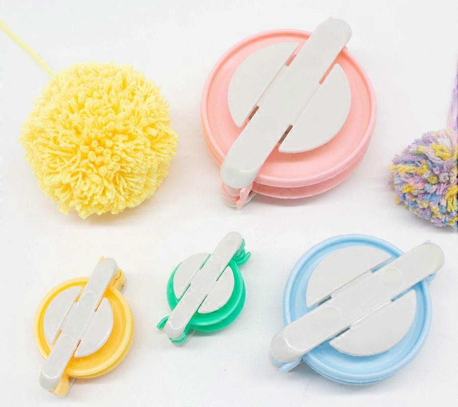 Pompom Maker Craft Tool Set, Stylish Design for Wool Knitting Accessories, Fluff Ball Diy Weaver Needle Perfect for Creativity Projects and Holiday