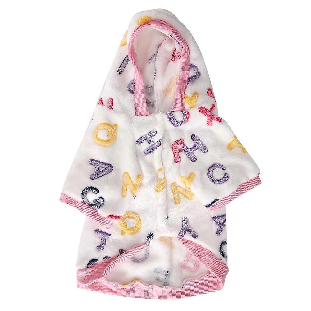 Winter Cute Woolen Letters Pattern Dog Clothes For Small Dogs Puppy Jacket Outfit Knitted Winter Dog Coat