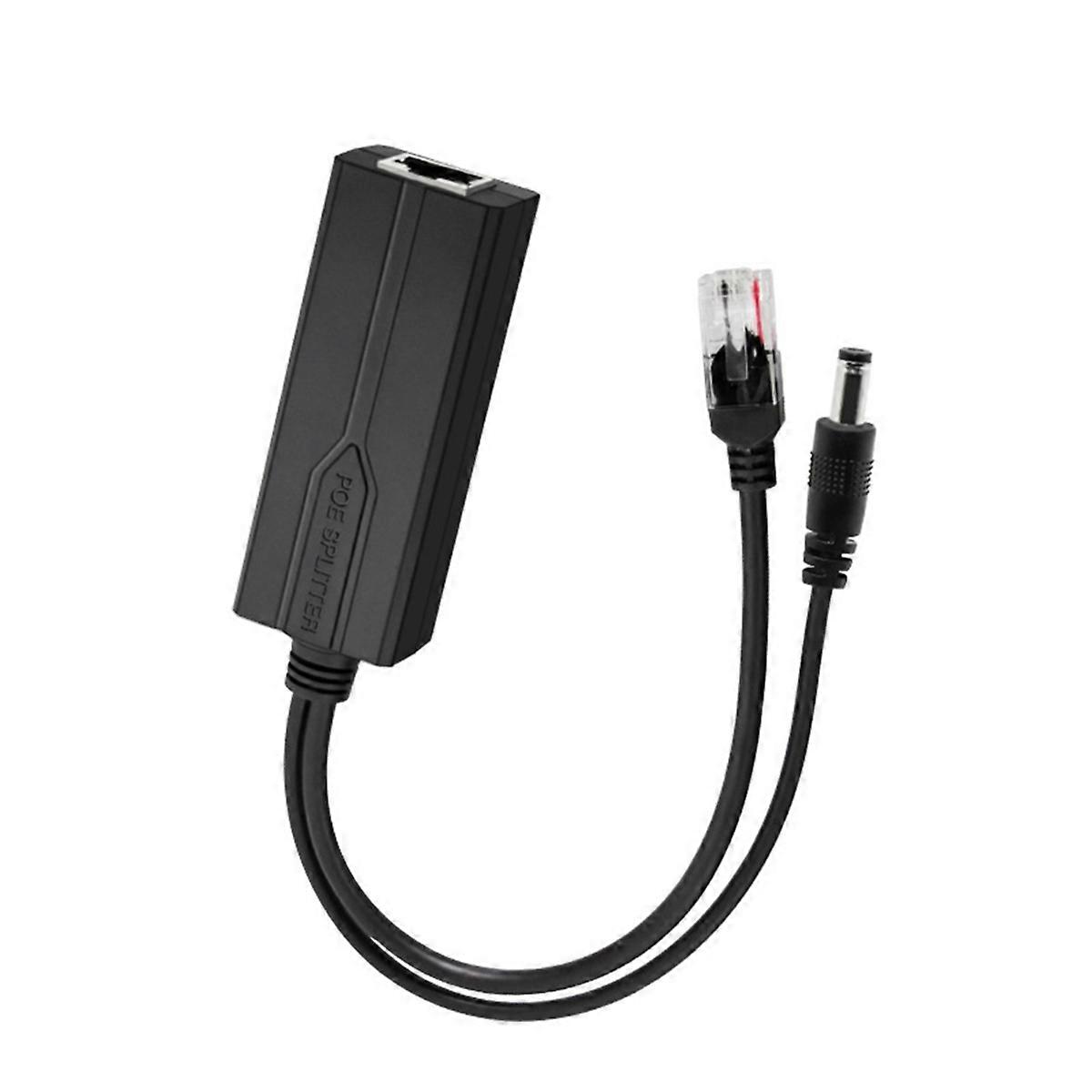 48V to 5V POE Splitter Adapter Active Adaptive Separator Isolated Injector DC 5.5x2.1mm Port for 100M Camera