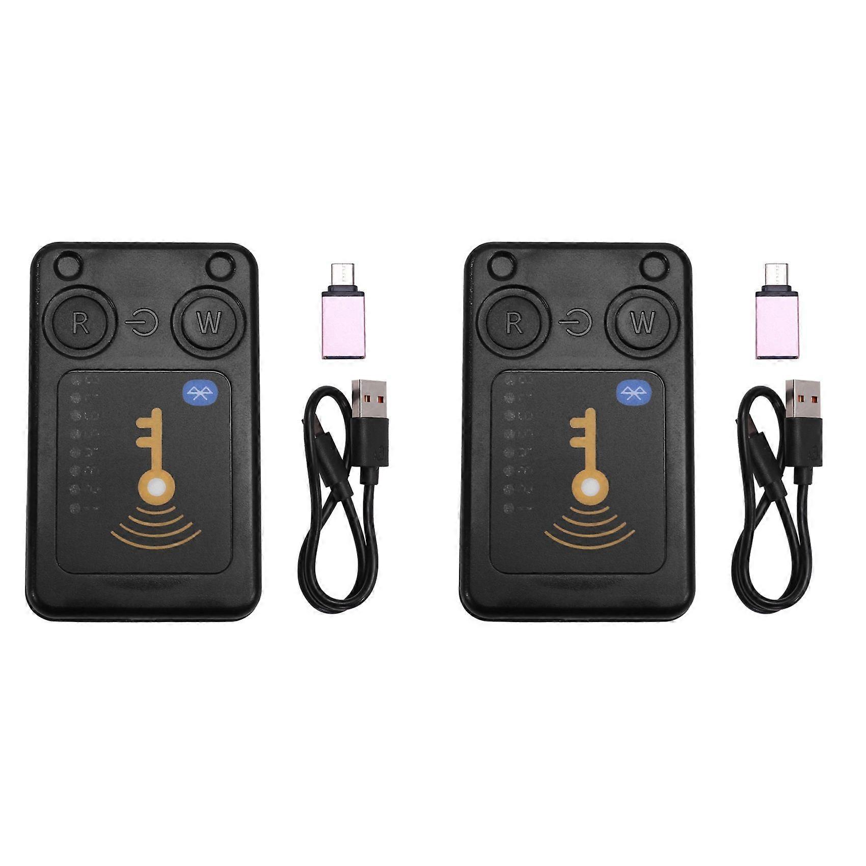 2X RFID Smart Chip Reader ISO14443 Key Detection EM125KHZ IC 13.56Mhz Badge Decode RFID Emulator Su