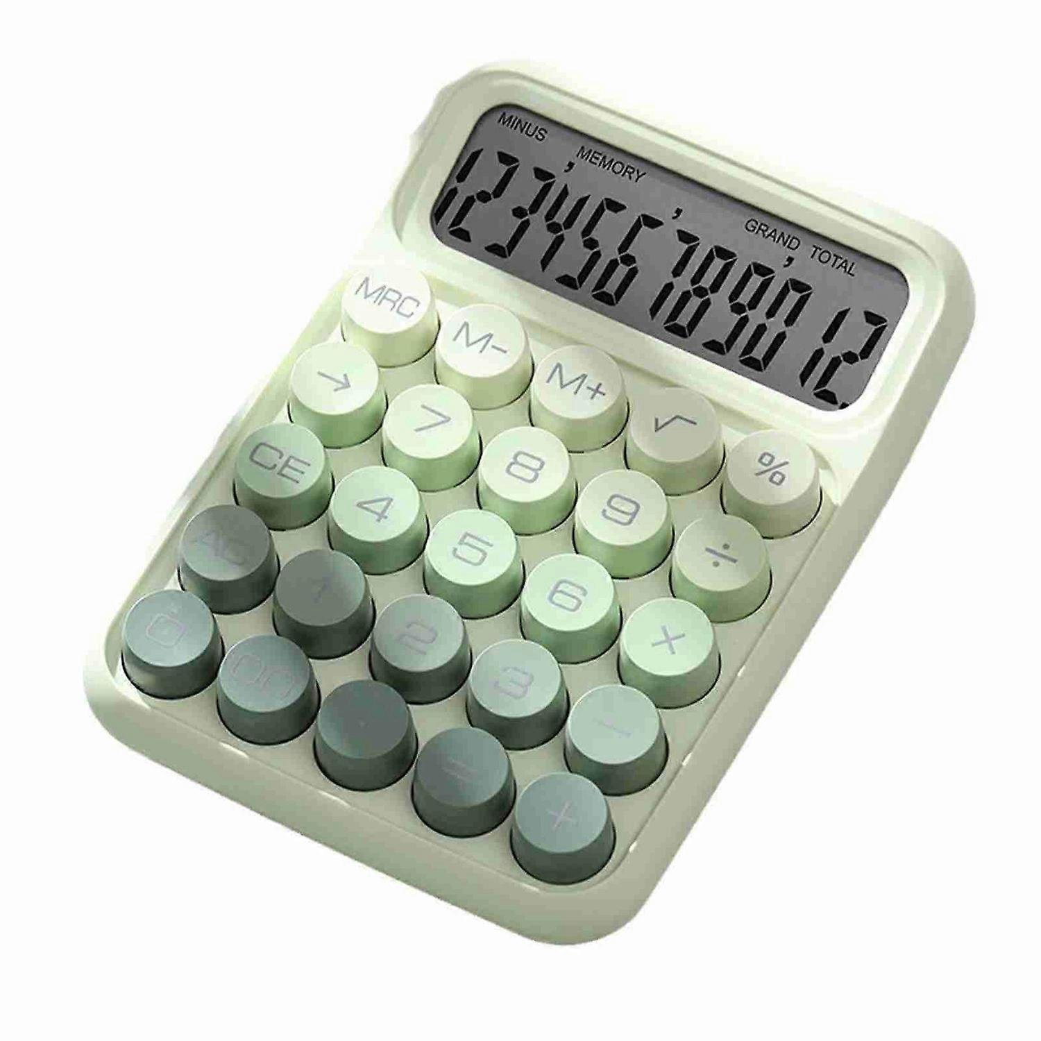 Cute Calculator 12 Digit Large Button Clear Display Screen Stylish Calculator for Student Accountant
