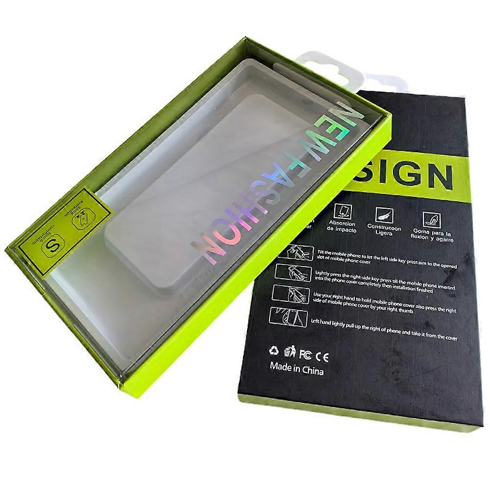 Phone Case Paper Packaging Box PET Transparent Lid Display Box,Size: 19 x 11 x 2.1cm