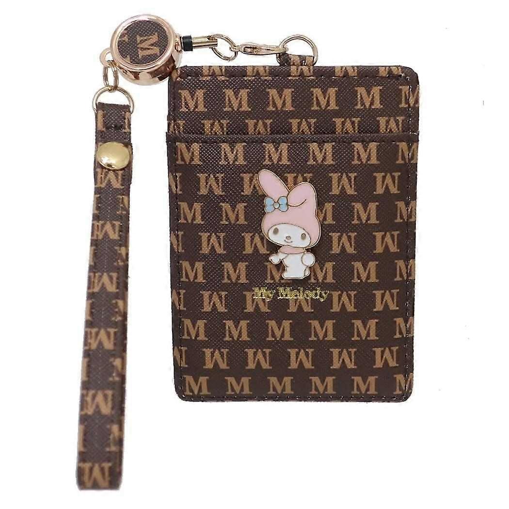 Monogram My Melody Chocolate Commuter Pass Holder for Travel Size W78×H110×D5mm