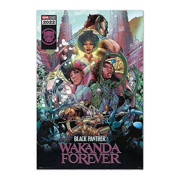Black Panther Wakanda Forever Marvel Comic Poster