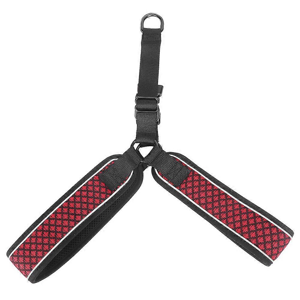 Polyester Reflective Outdoor Dog Harness with Adjustable Chest and Back Traction Rope for Small to Large Breeds