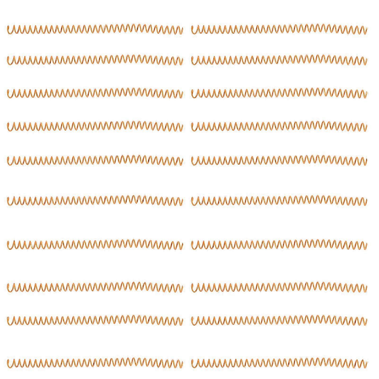 20Pcs Spiral Binding Coils 30 Sheet ABS Plastic Spiral Binding Spines for Stationery Work Orange