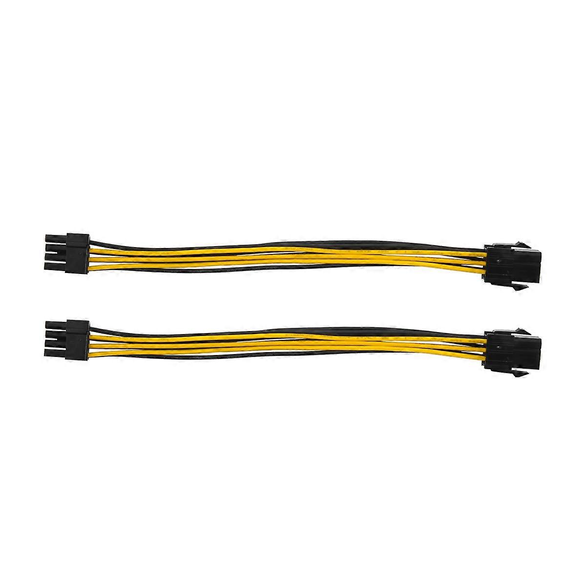 2 Pack Graphics Card 6 Pin to 8 Pin PCIe Adapter Power Cable 7.8 Inch