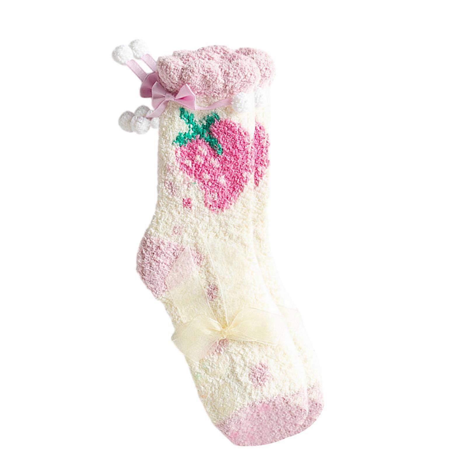 Womens Socks Warm Fuzzy Socks Thick Sock Winter Socks Fluffier Slipper Socks Cosy Bed Fuzzy Socks Soft Socks Plush Socks  White