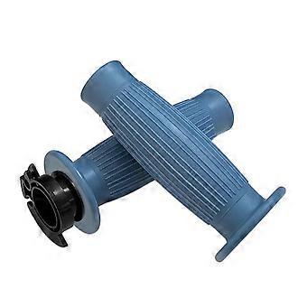1 par de punhos de guidão de motocicleta 22 / 24mm Punhos de motocicleta antiderrapantes Punhos de alça de motocicletas Guidão branco