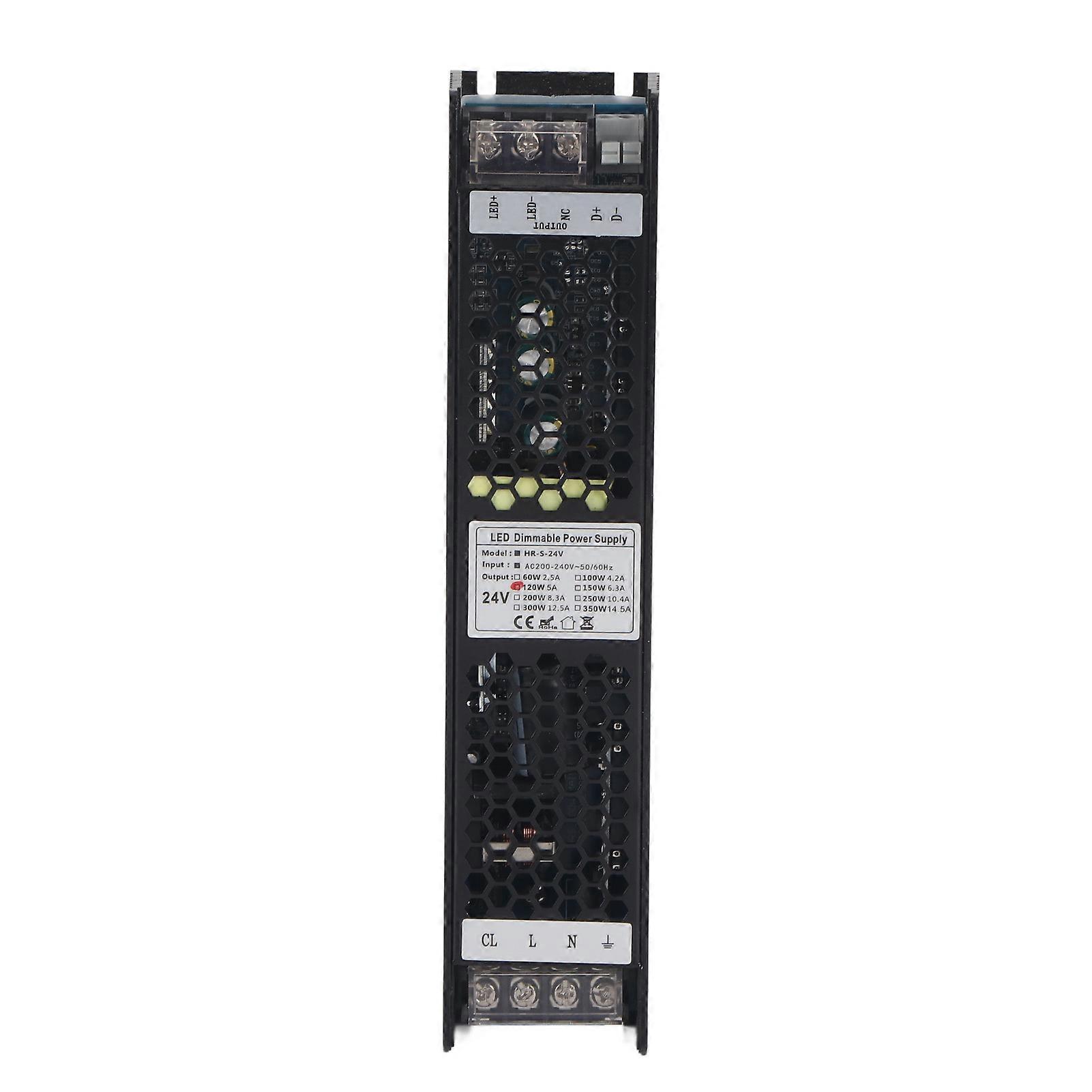 120W Dimming Power Supply Aluminum Alloy Housing with SCR 0‑10V PWM DALI Control Method