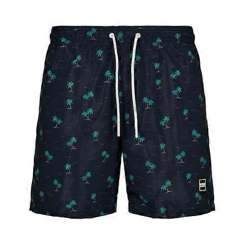 Urban Classics Mens Patterned Swim Shorts