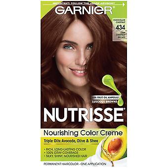 Garnier Nutrisse Nourishing Hair Color Creme, 434 Deep Chestnut Brown (Schokoladenkastanie), 1 Packung