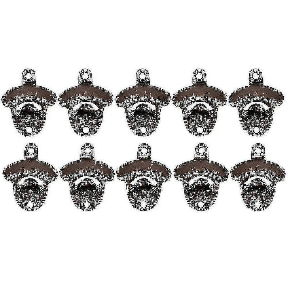 Vintage Wall Mounted Rustic Beer Bottle Opener Set - FFY