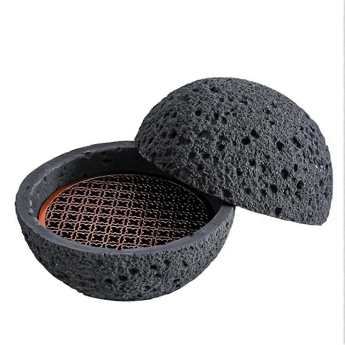日本星球火山石艺术菜肴摆锤海鲜寿司生鱼片冰盘烟雾盘,1