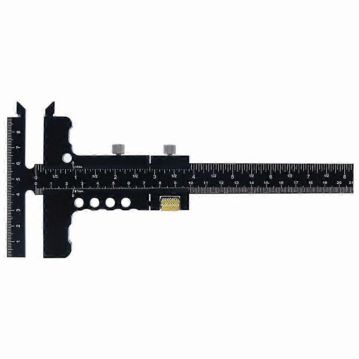 Woodworking Scriber Gauge Measuring Tool -square Scribing Marking Framing Ruler Aluminum Alloy Sliding Marking Gauge A