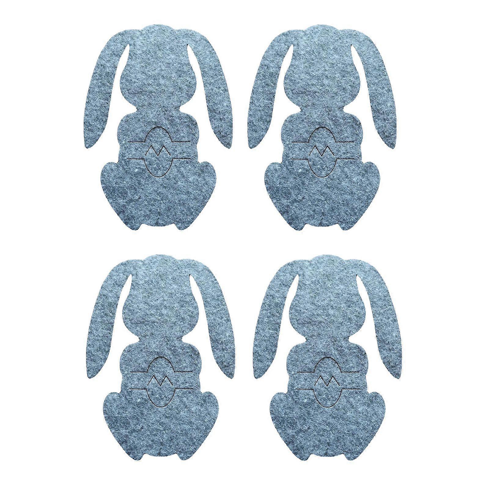 4pcs Πάσχα bunny μαχαιροπίρουνα τσάντα τσέπη κουτάλι πιρούνι μαχαίρι μαχαιροπίρουνα κάτοχο επιτραπέζια σκεύη τσάντα κάλυψη τραπεζαρία τραπέζι διακοσμήσεις