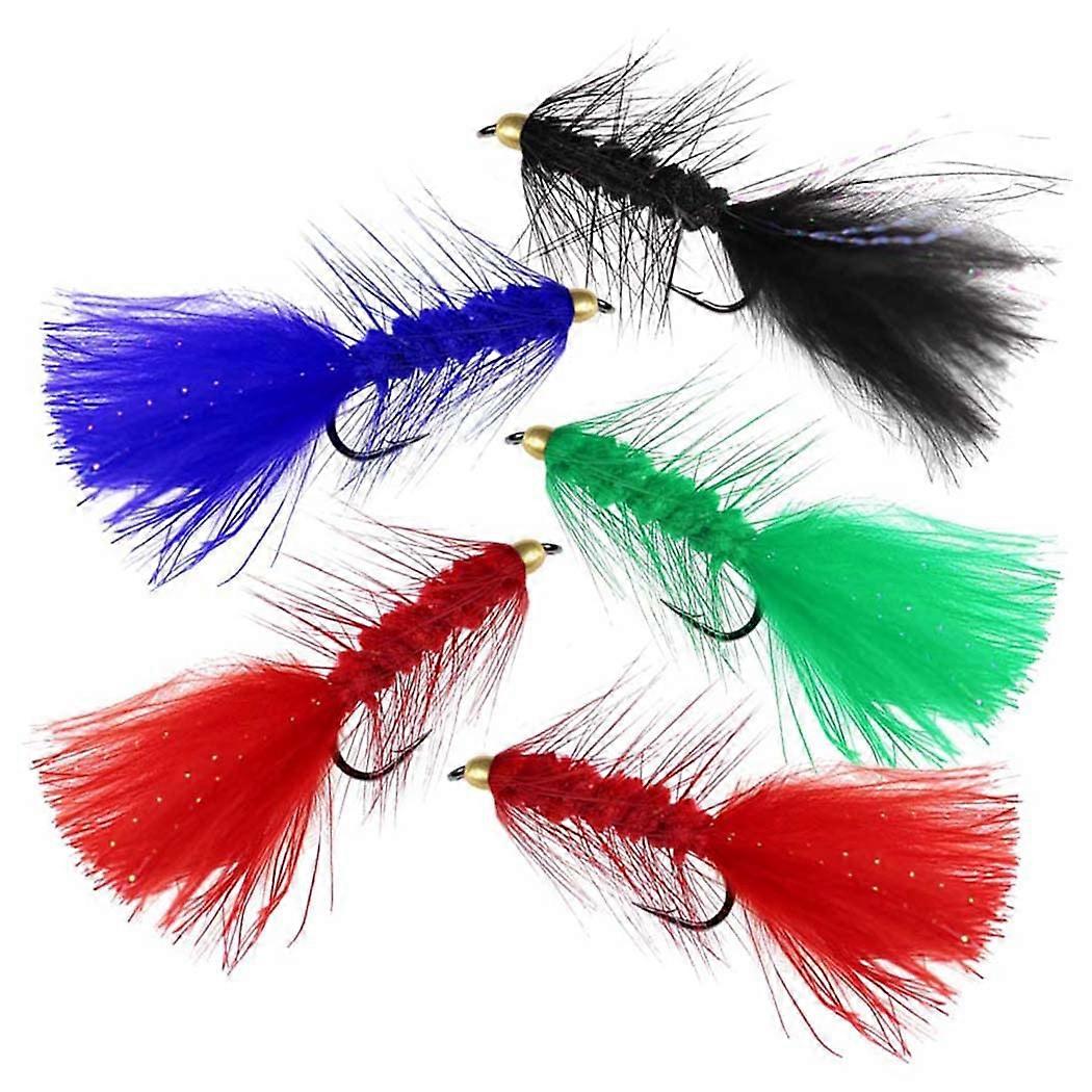10Pcs Wooly Bugger Fly Fishing Flies for Bass Trout, and SalmonStreamer Assortment Wet Flies