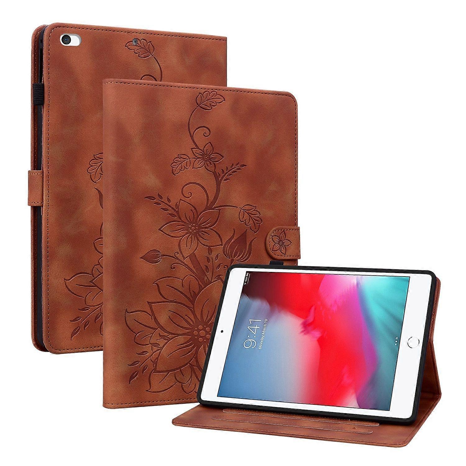 Præget læderetui til iPad mini 5/4/3/2/1