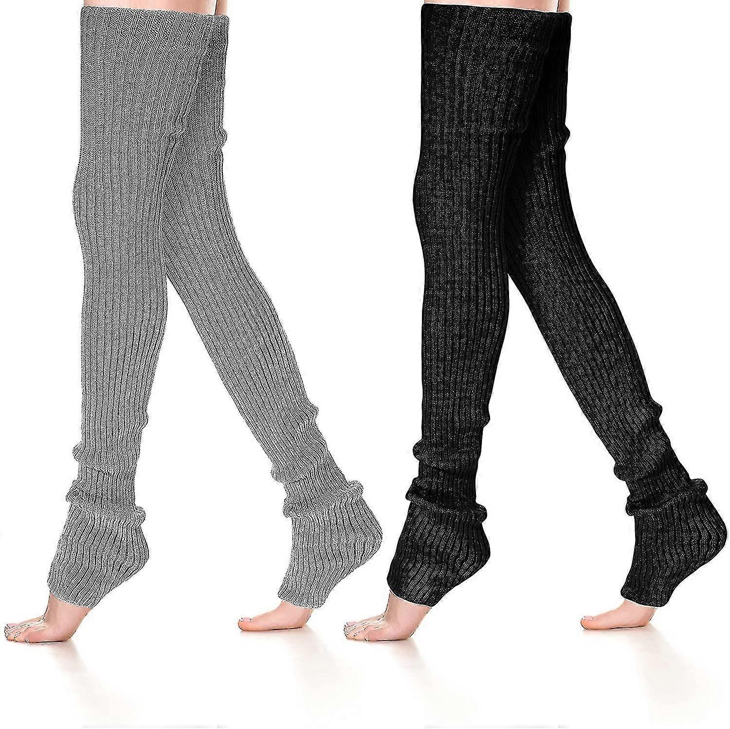 2 Ps Cable Knit Leg S Warm Over The Knee Socks