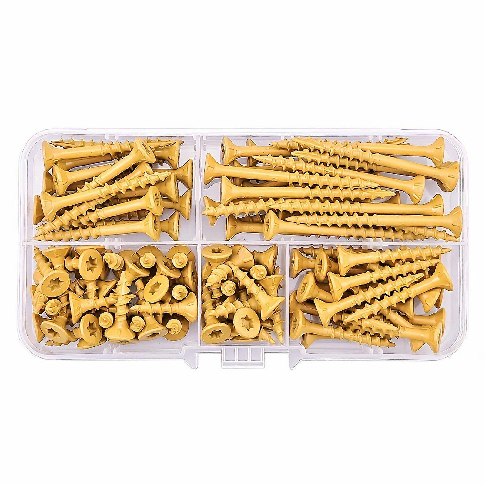 Kraftige udendørs dækskruer Anti-rust Torx Drive Multipurpose træskruer