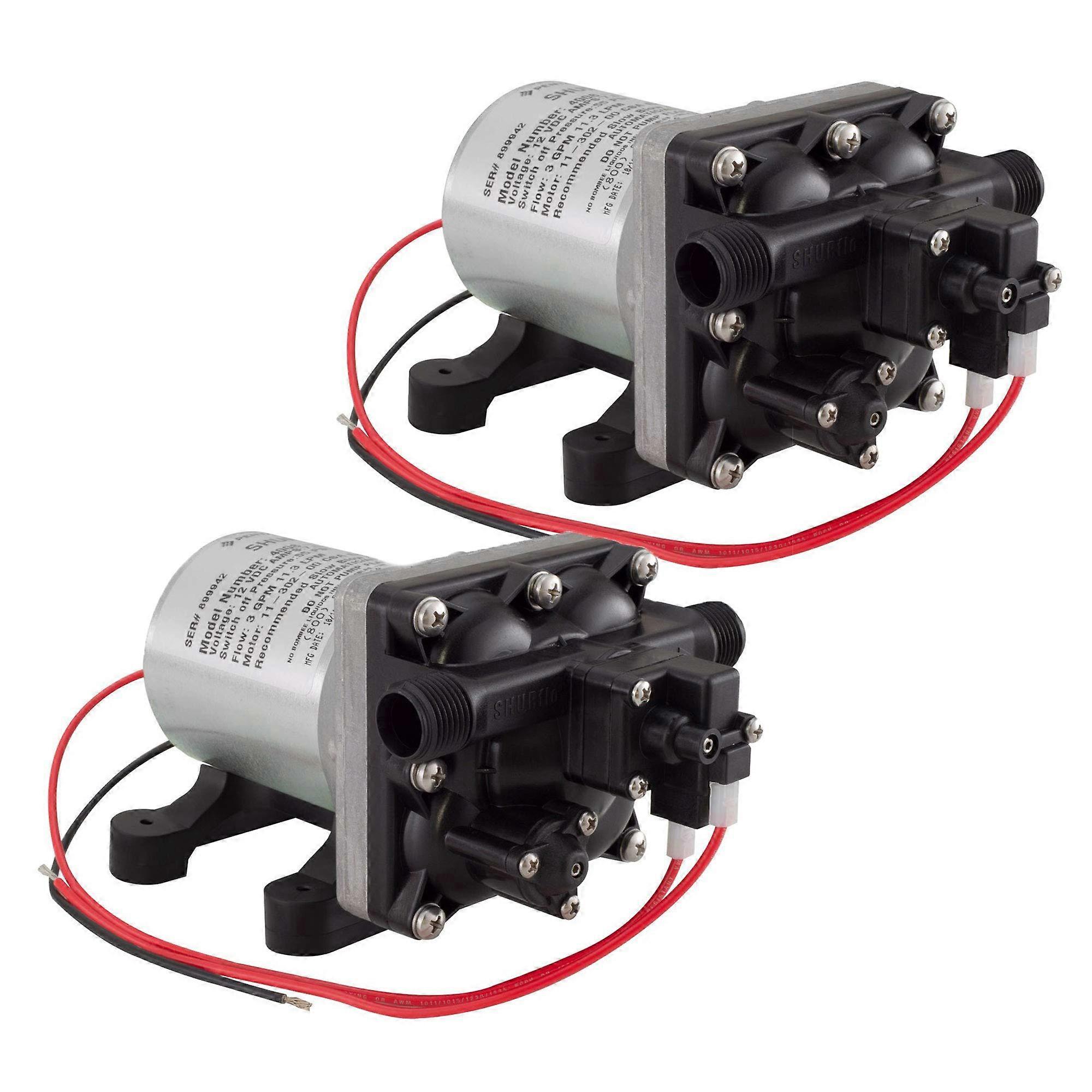 4008-101-A65 3.0 GPM 12V RV Water Pump Dual Pump System for Marine and RV Applications