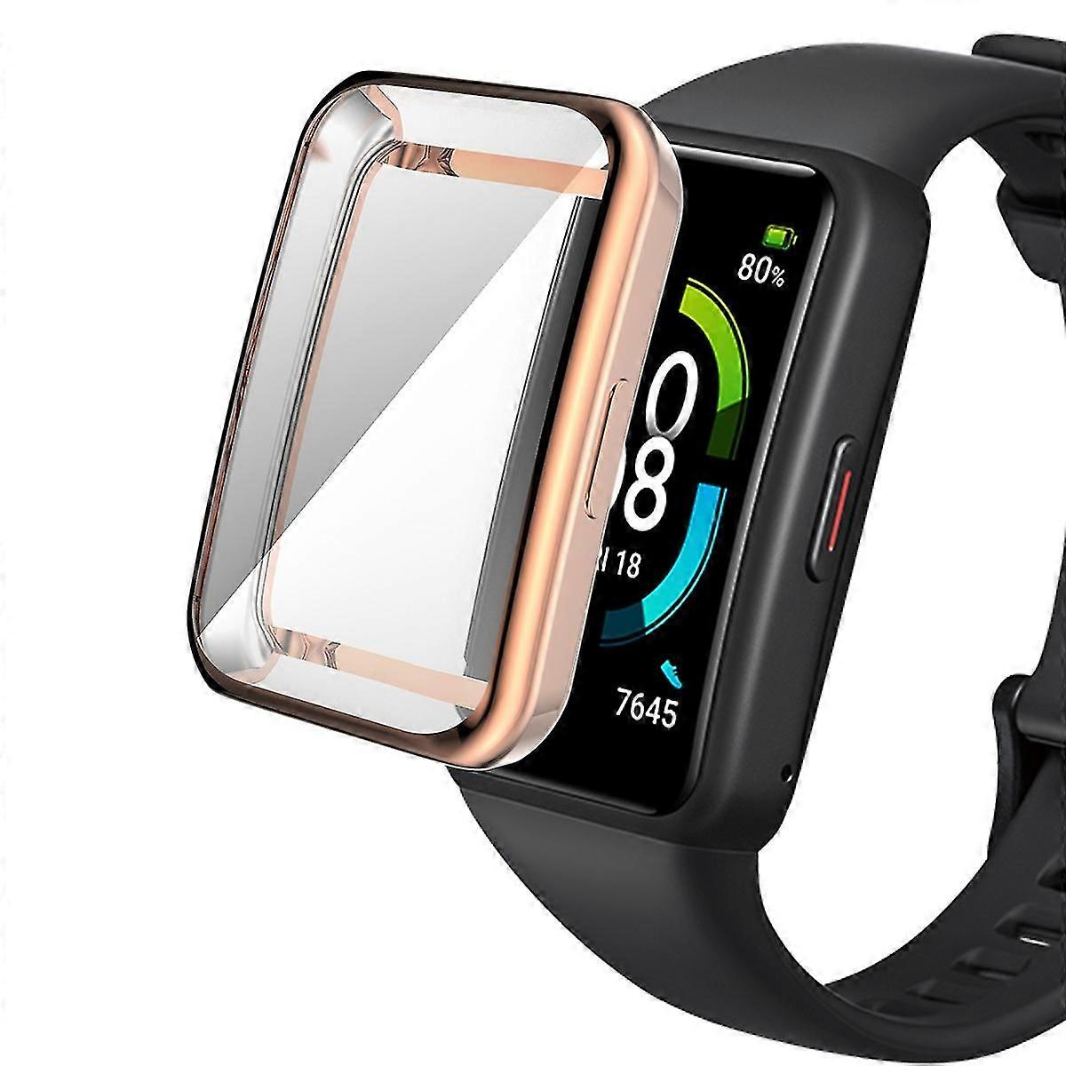 Electroplated Tpu Full Coverage Smartwatch Protector Case Cover For Huawei Honor 6/honor 7