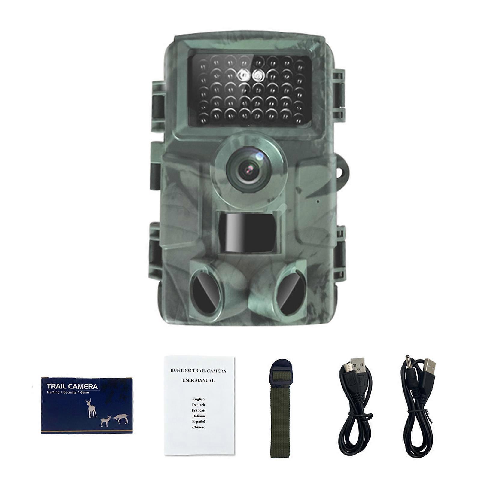 4K 30MP Trail IP66 Water Resistant Hunting Camera with 130° Wide Angle Support Photo Video Motion Activated for Wildlife Monitoring
