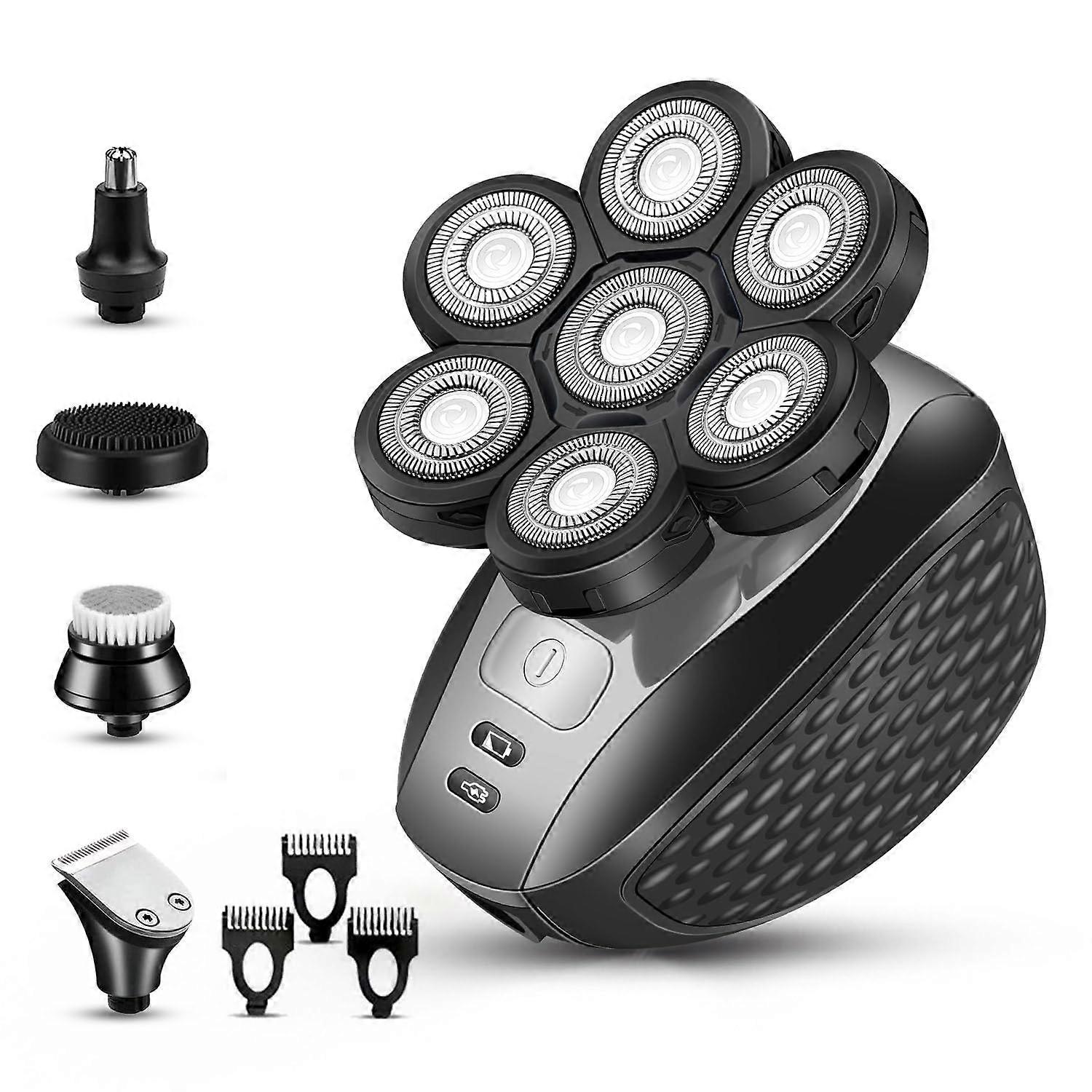 7D Head Shavers for Bald Men 5 1 in Electric Razor Cordless Wet Dry