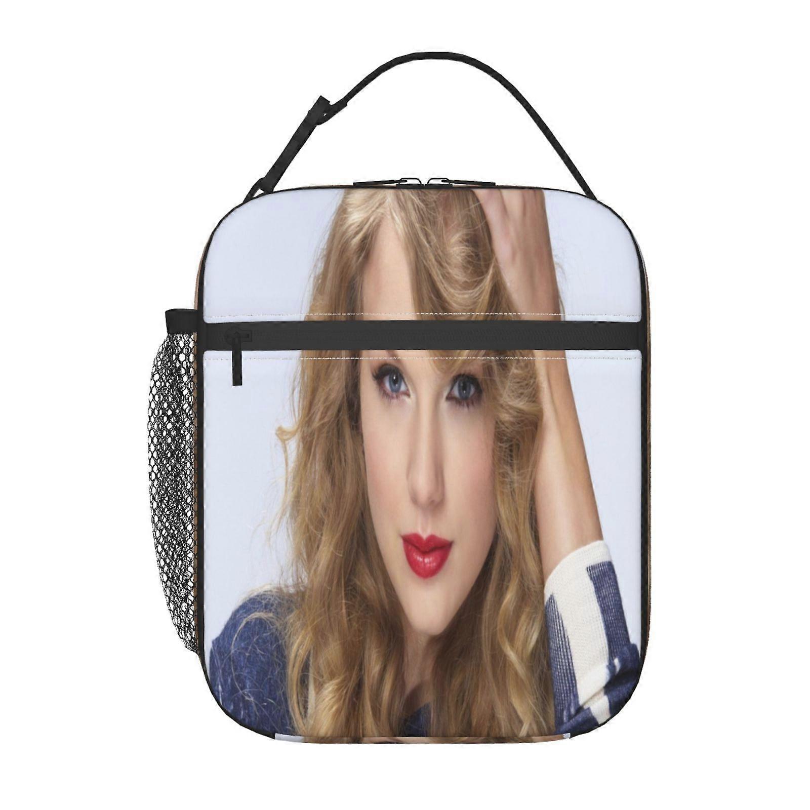 t90 Taylor Swift Lunch Boxes Waterproof & Insulated, Portable Meal Tote with Removable Shoulder Strap, Durable Oxford Fabric y90