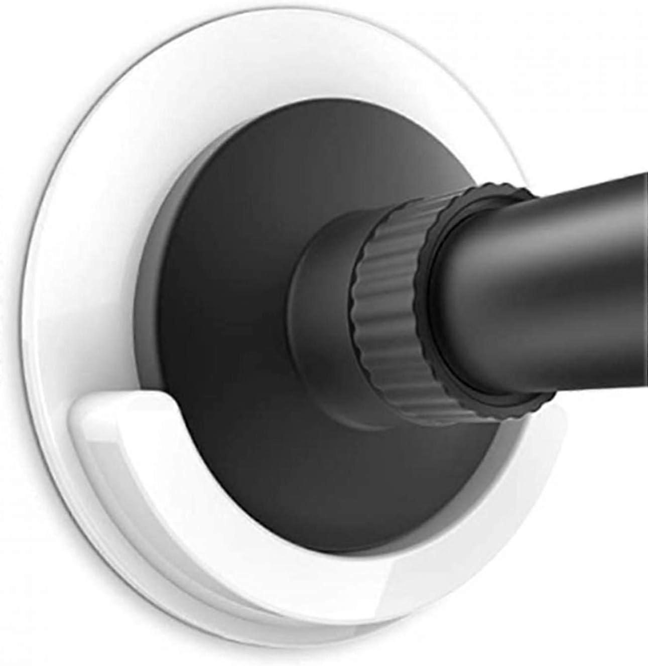 Adhesive shower curtain rod bracket wall mounted drill