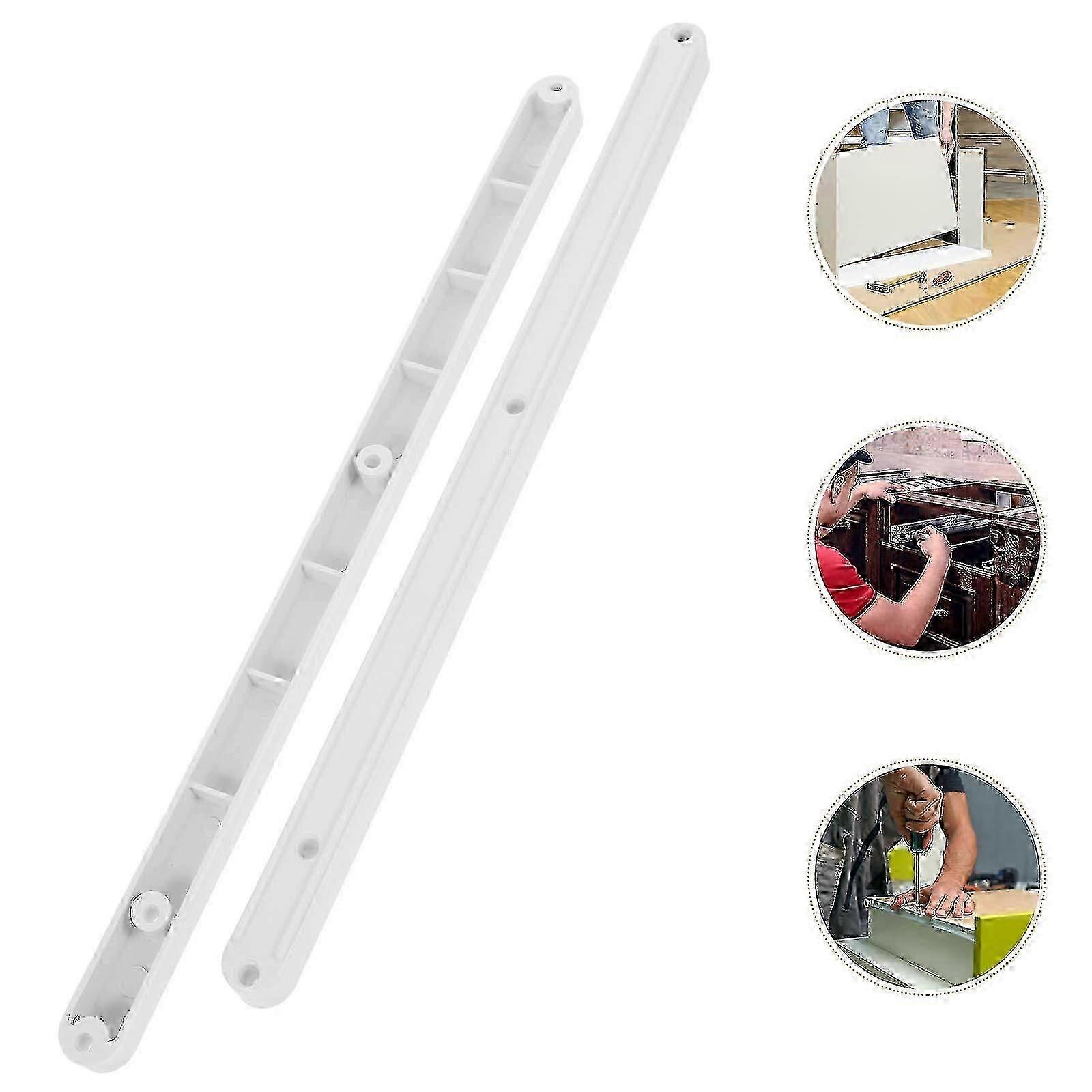 2 guide per cassetti in plastica, guide per cassetti lisce, guide per cassettiere da cucina