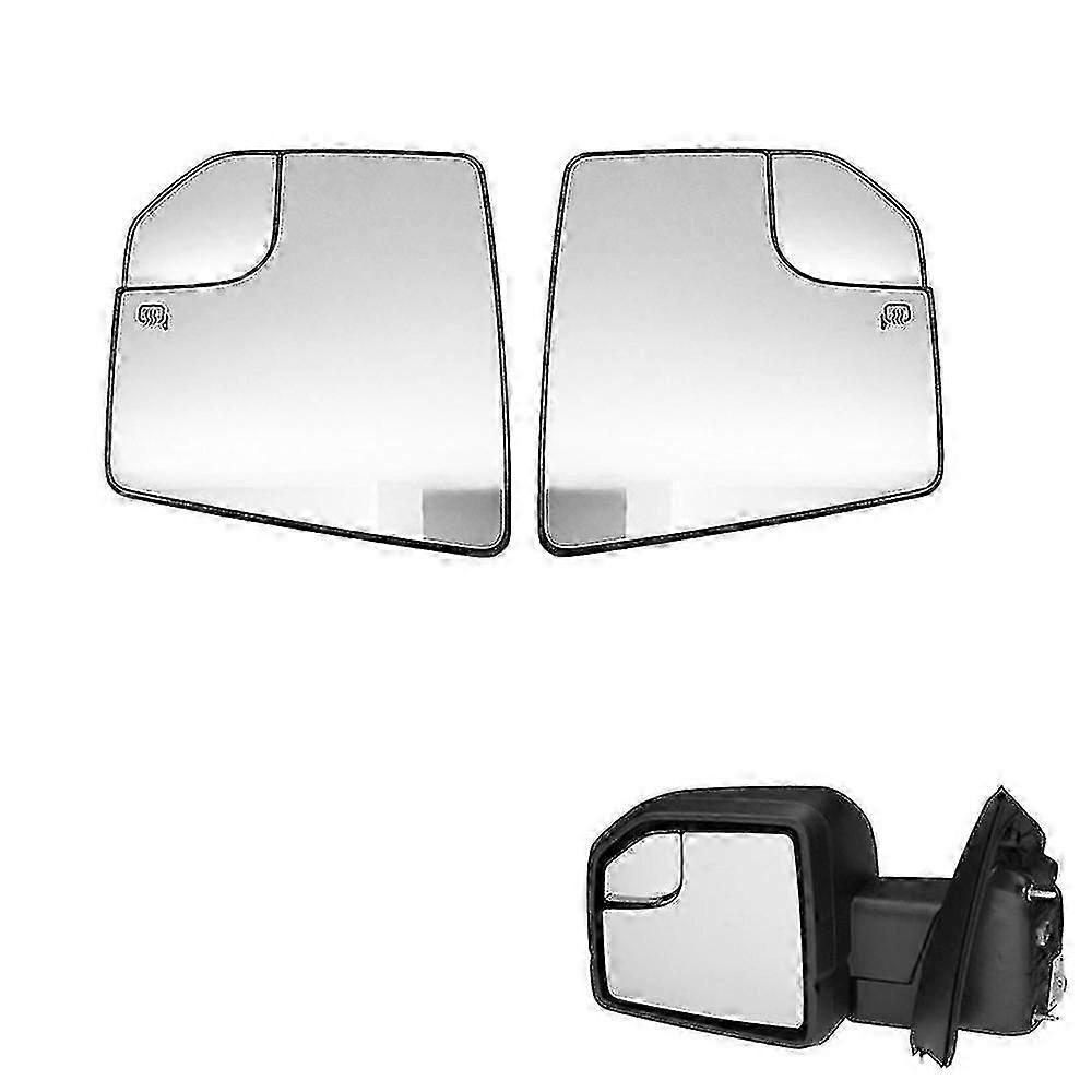 2pcs Rear View Mirror Lenses With Heating For F150 2015-2020(us Model)