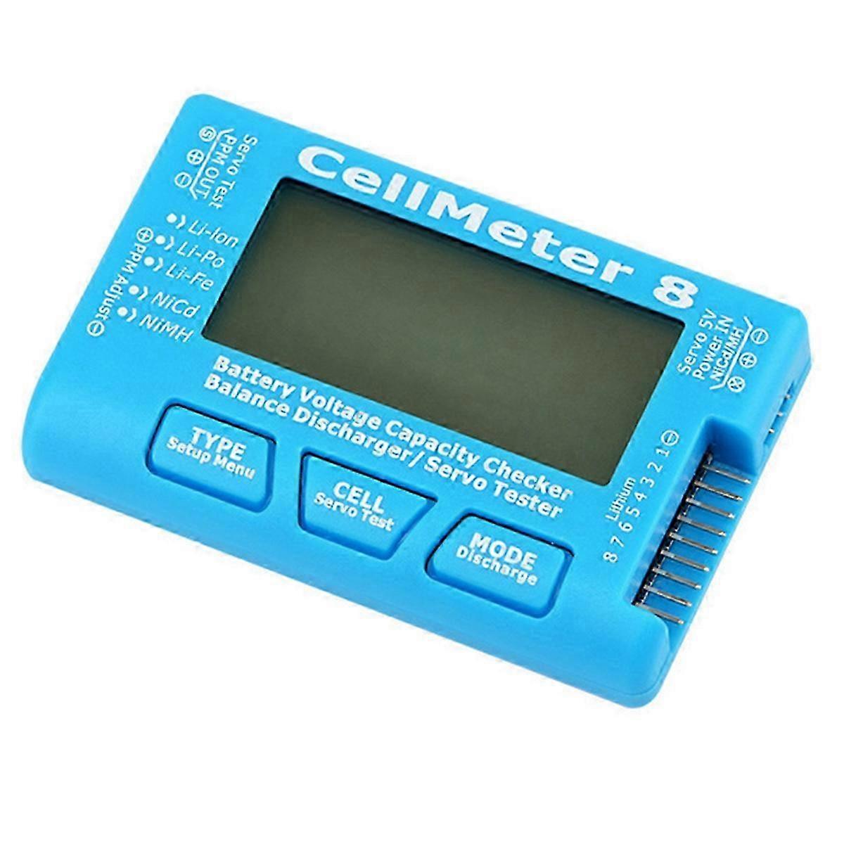 CellMeter 8 AOK 8S Electric Display Servo Test Narrow Frequency Servo Tester Battery Discharger Aero
