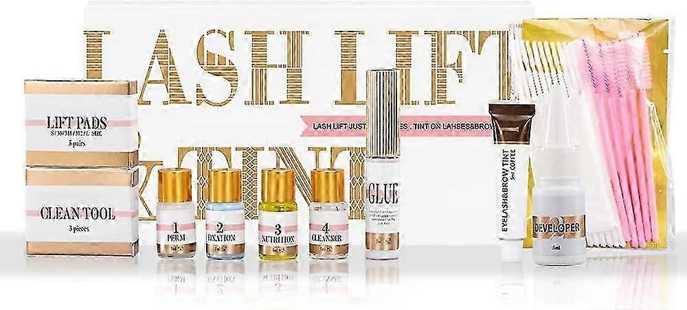 Lash Lift and Color Dye Kit, Eyelash Lash Extensions Kit, keratin Lash Lift & Tint Semi-Permanent Eyelash Perm Kit for Home & Salon Use 2025