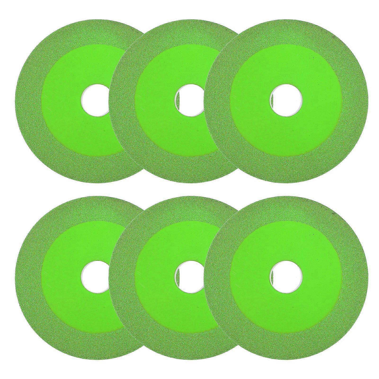 Vysoce kvalitní 6ks skleněných řezacích plátků s vnějším průměrem 100 mm a vnitřním průměrem 20 mm, keramické dlaždice, nefrit...