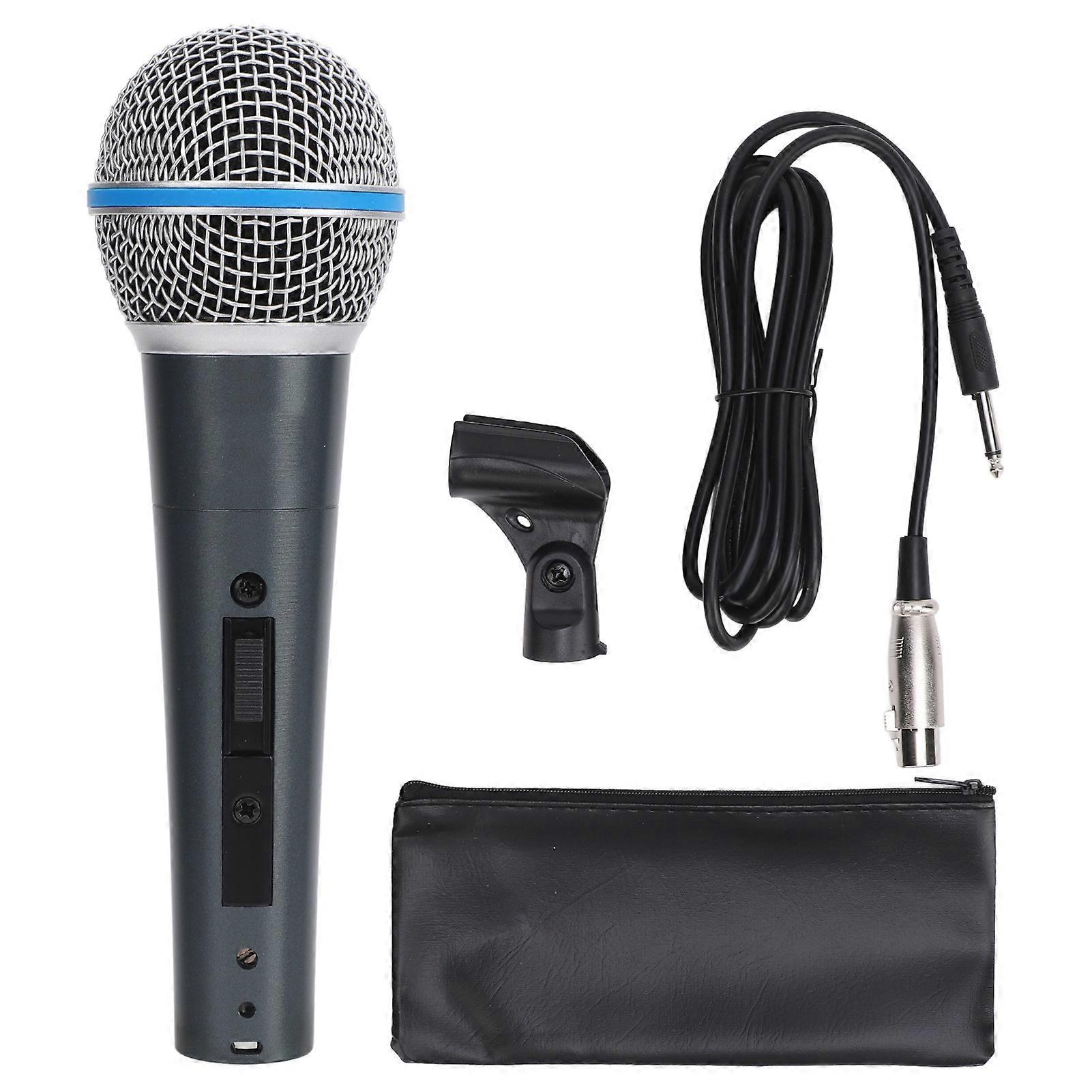 Professional XLR Dynamic Microphone - Cardioid Pattern, High Sensitivity for Vocals