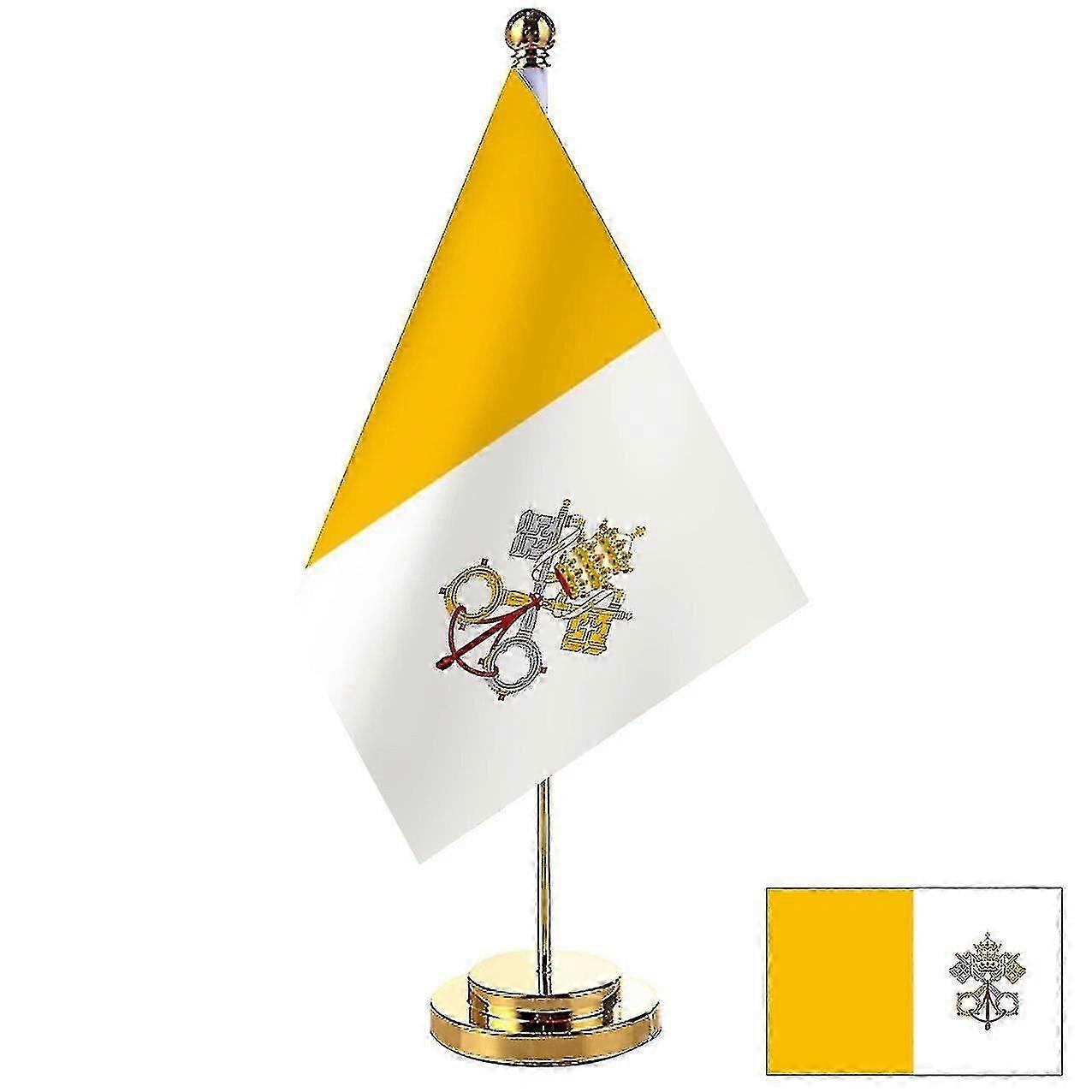 14x21cm Vatican Office Flag Decor for Boardroom Table