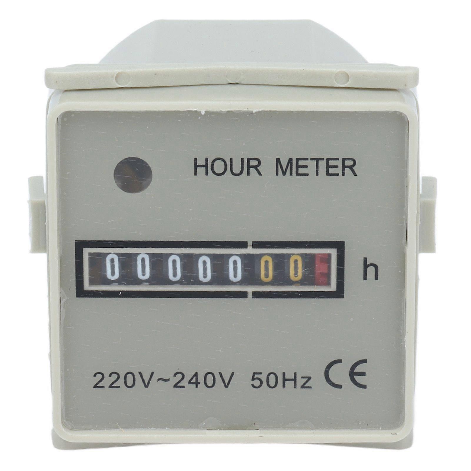 Hour Meter Mechanical Hour Counter Industrial Timer with Indicator HM2/UWZ48 220240V 0.3W