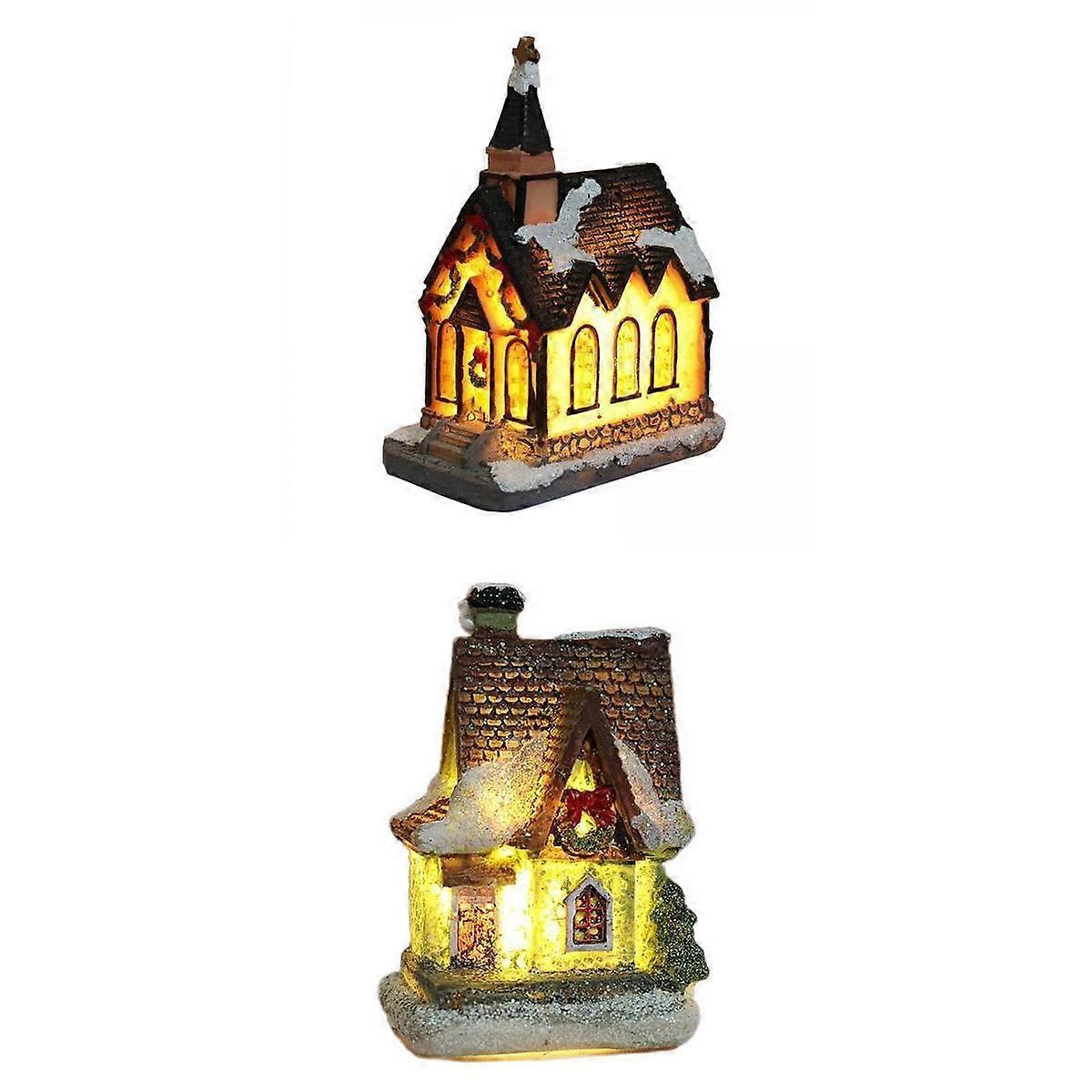 2x Christmas Decoration LED Miniature 1 4