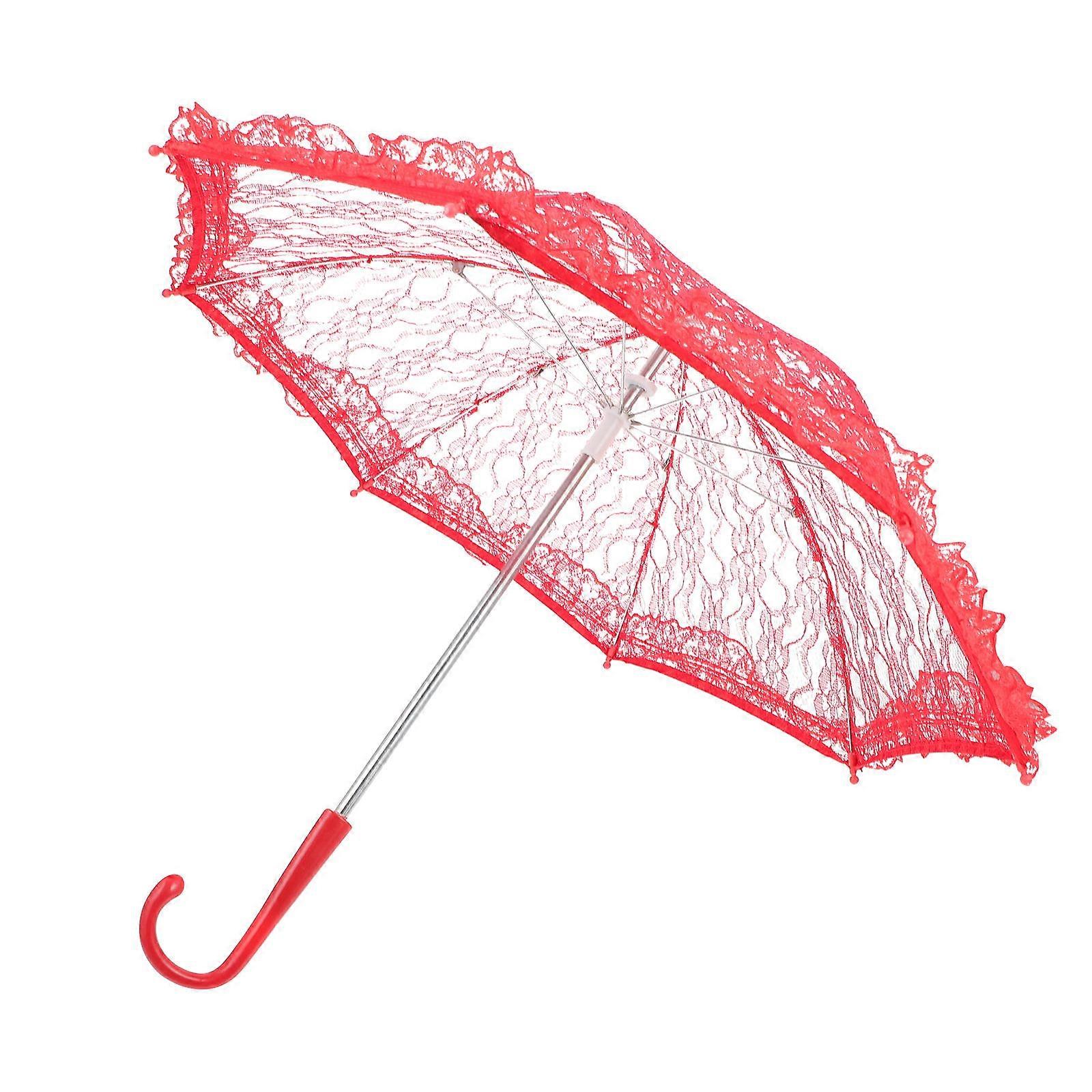 Stylish Lace Umbrella, Multi-functional for Weddings and Decor, Comfortable Grip