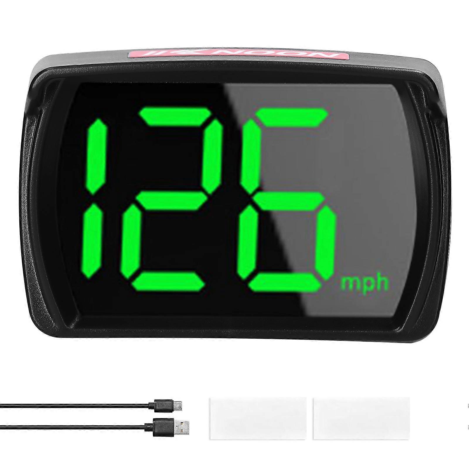 KKNOON Car Headup Display KM/H MPH GPS Digital Speedometer with LED Large Font Display for Car Truck SUV Motorcycle