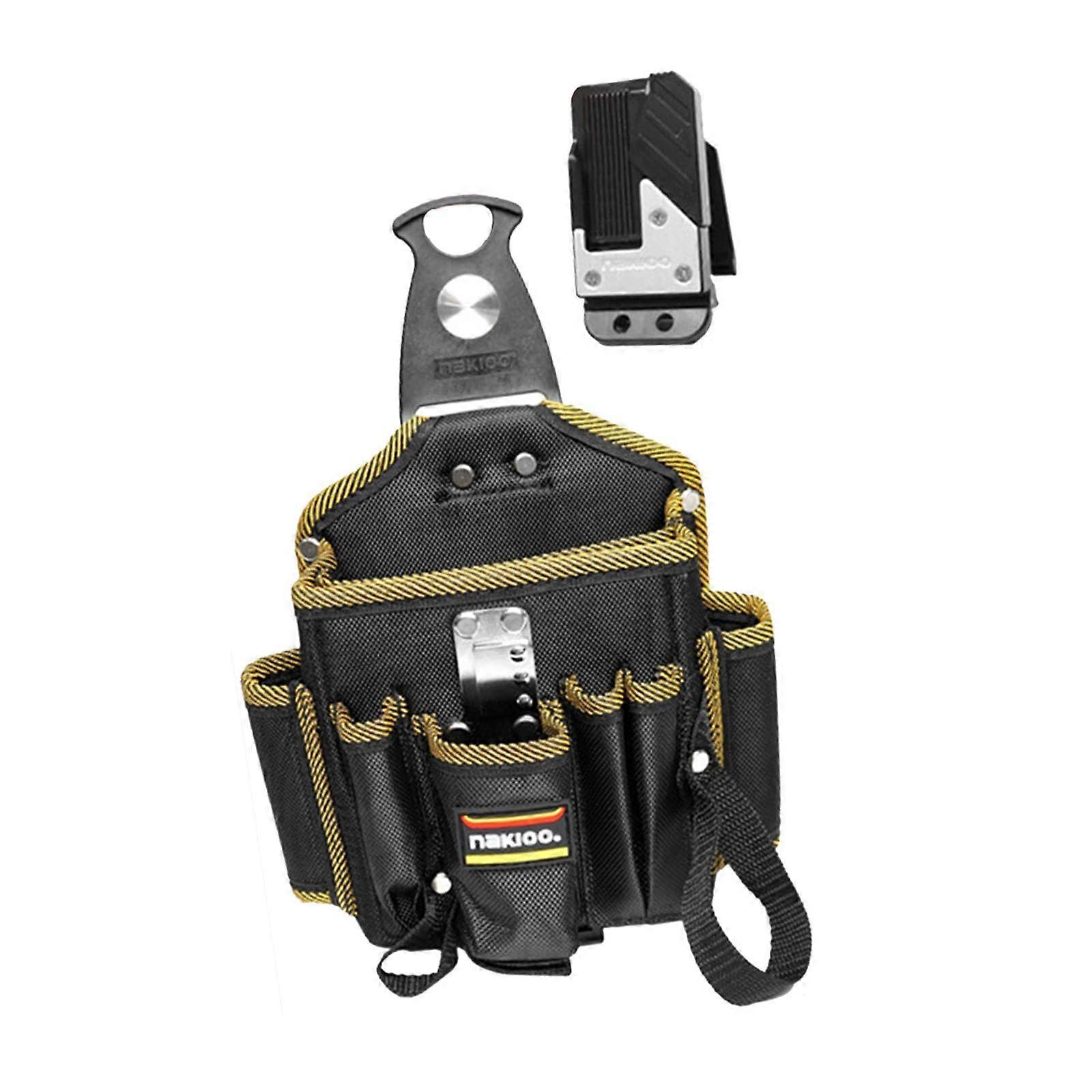 Tool Bag with Belt Clip Organizer for Electricians - Durable, Multi-Pocket Design, Perfect Gift for Technicians and DIYers