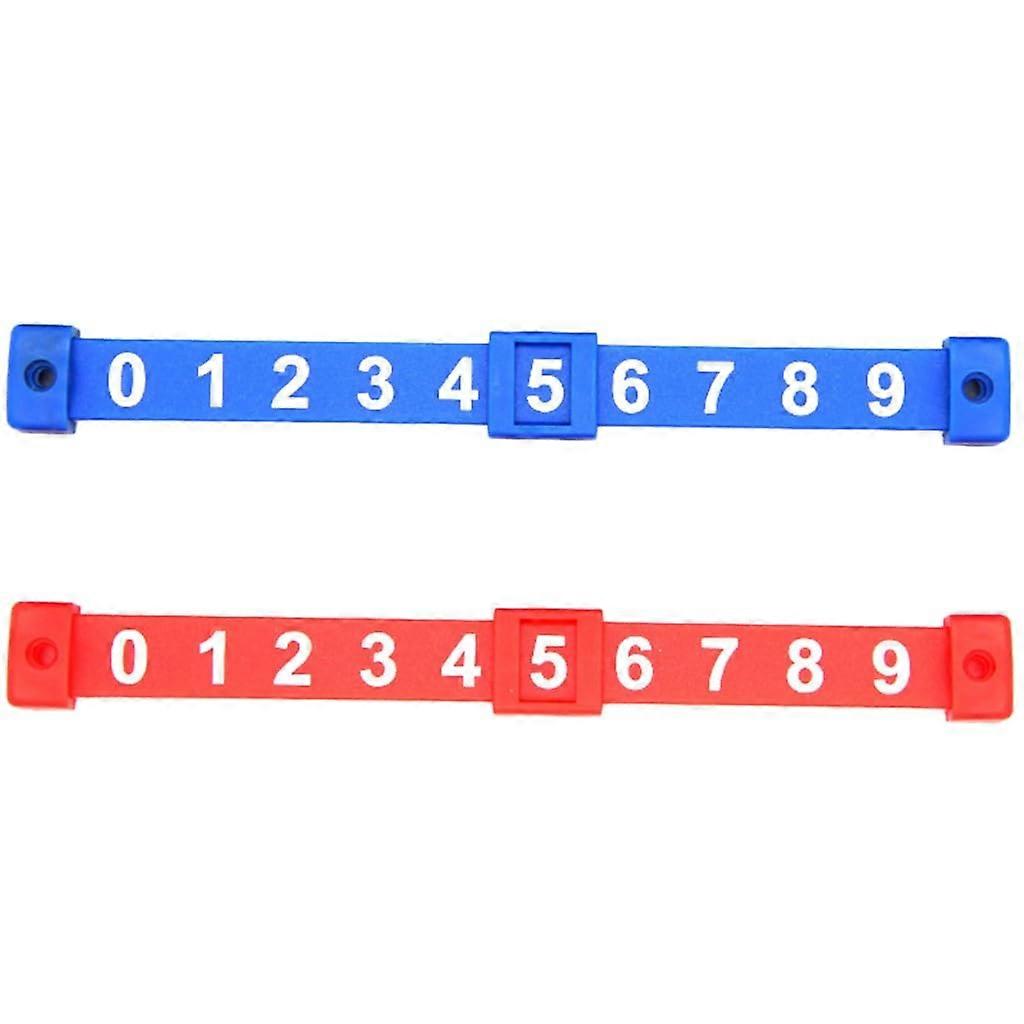 Table Football Score Counter Marker Replacement Set - 1 Red, 1 Blue Handy Scoreboard Accessory for Foosball Games