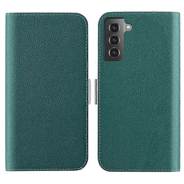 Compatible For Samsung Galaxy S23 Candy Color Litchi Texture PU Leather Protective Case Foldable Stand Wallet Phone Anti-drop Cove