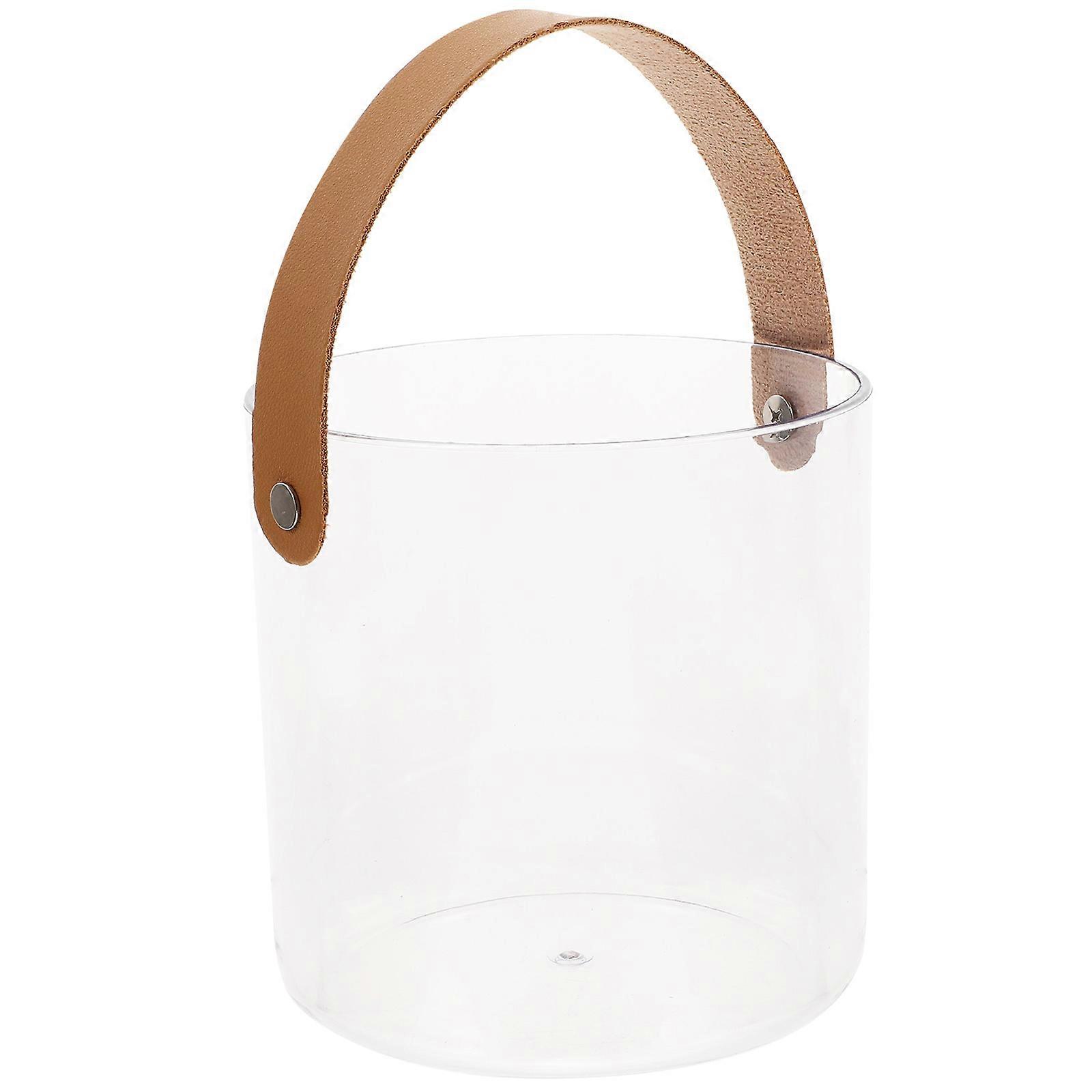 Basket Handle Fruit Bag With Handle Travel MultiPurpose Container 5.1 5.1 5.1in 1Pcs