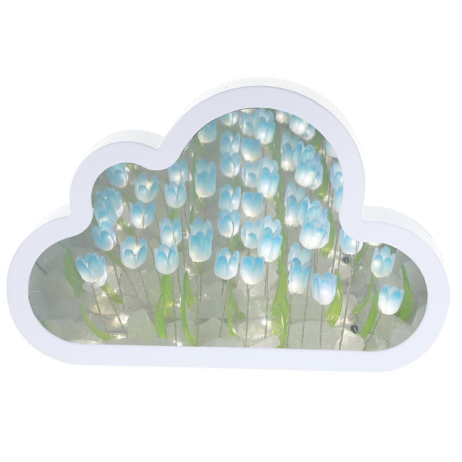 Night Lamp Simulation Flower Table Lamp Multi Color 20.20X13.00X4.00CM PVC Material Home Decor 1 Set