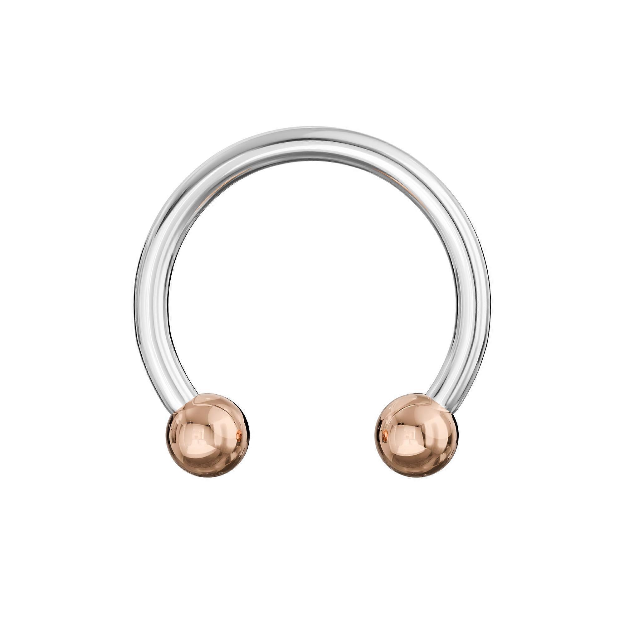 316L Surgical Steel Circular Barbell With Anodised Ball