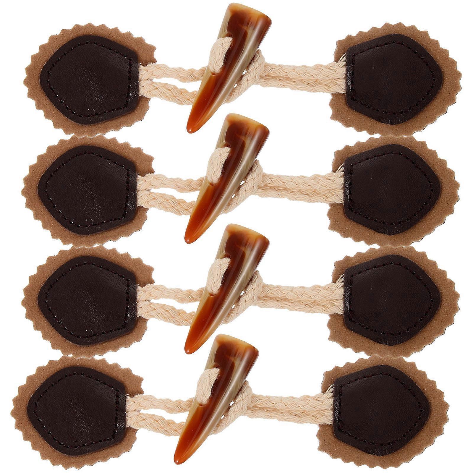 כפתורי מעיל בגדי נשים סגירת כפתורים בציר .00X4.00X2.00 ס"מ 4 זוגות