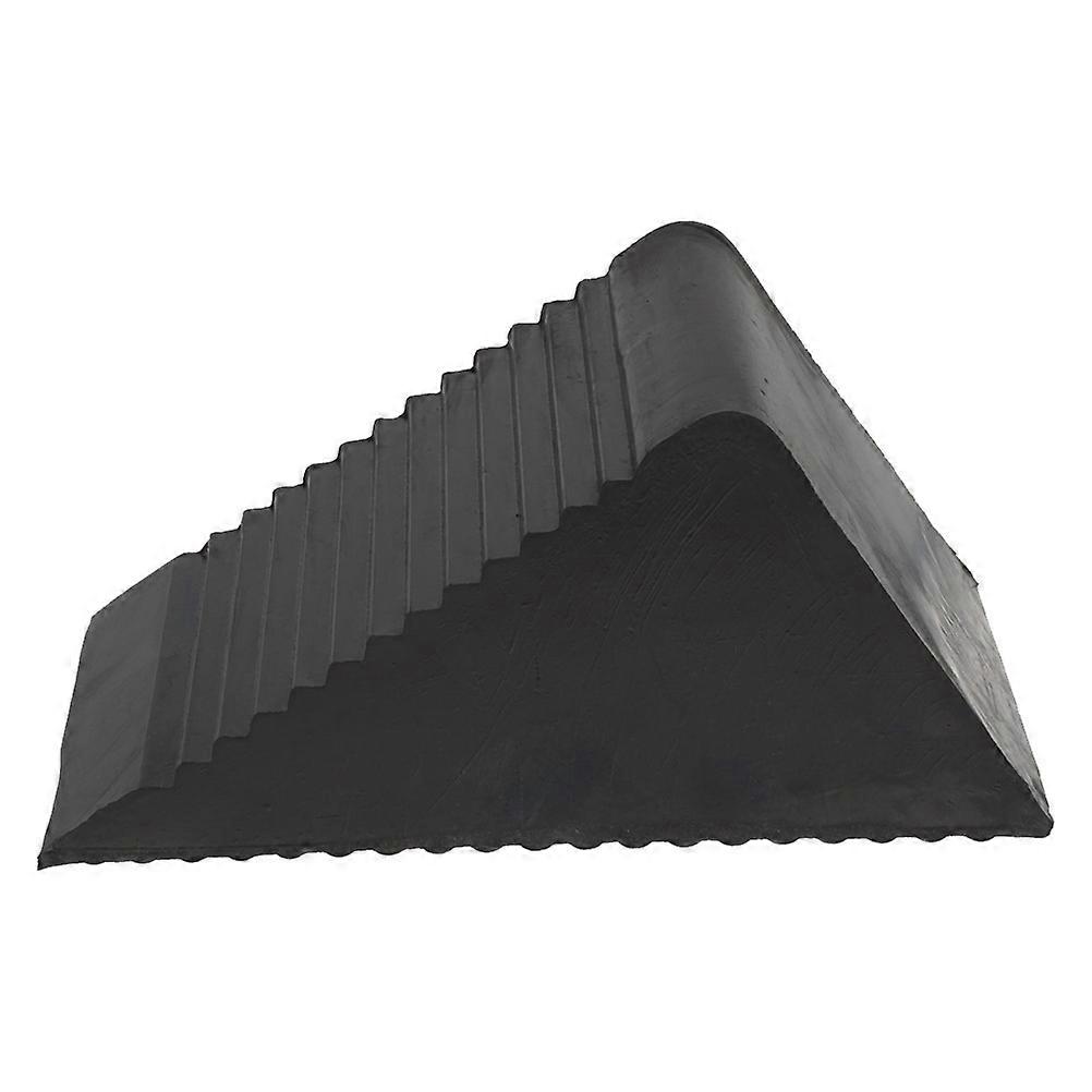 Lightweight Wheel Chock For Trucks And Cars Portable Design Anti-Slip Block Prevent Vehicle Movement Stable Parking Black 1Pack
