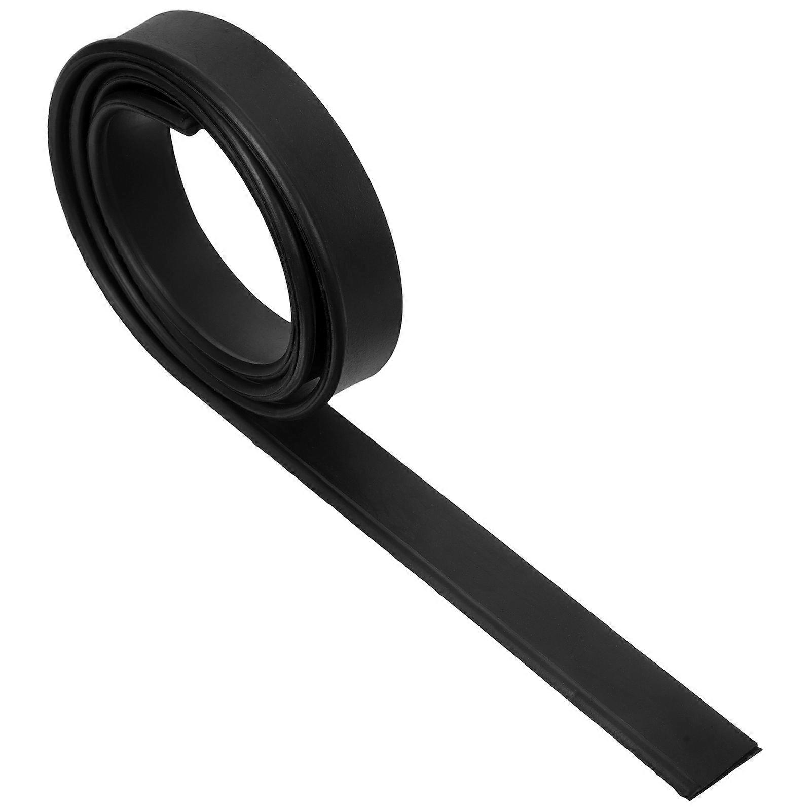 Stretch Band Squeegee Rubber Wiper Window Cleaning 105.00X2.00X0.30CM Black Glass Cleaning 1Pcs